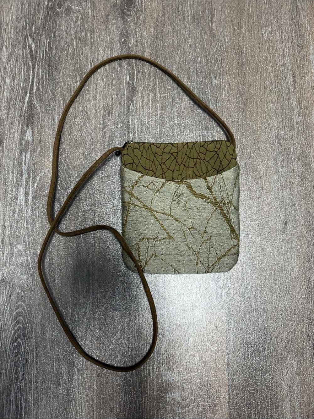 Maruca Small Woven Tapestry Crossbody Bag Earth Tones Jacquard USA
